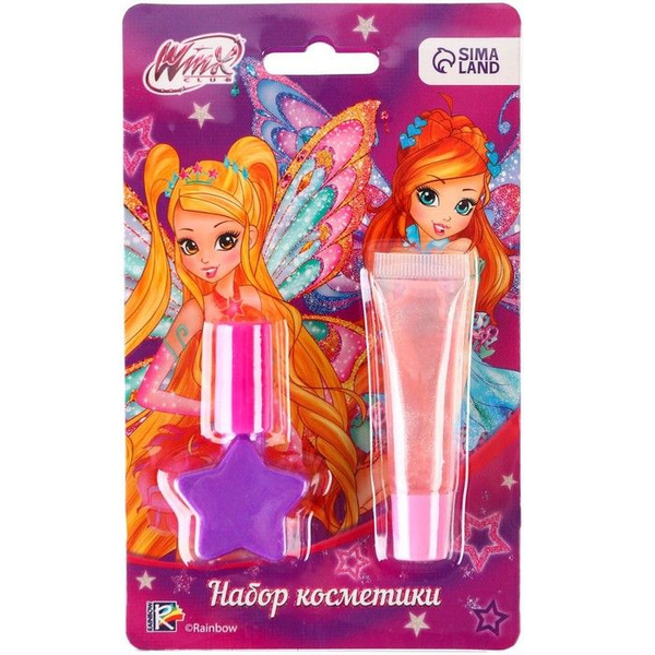 Набор косметики "WINX" Стелла, Блум, лак 10 мл, блеск 5 мл - купить с ...