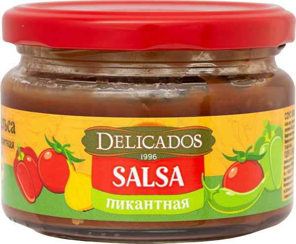Соус Delicados Сальса пикантная овощная 200г - купить с доставкой по ...