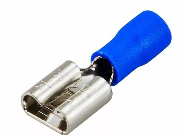 Клемма плоская изолированная КПИ гнездо 7.4 мм 1.5-2.5 мм - купить с ...