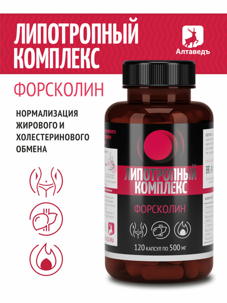 Липотропный комплекс + форсколин. Натуральный жиросжигатель. Для ...