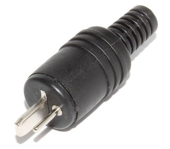 Акустический разъем DIN 41529 "точка - тире", вилка на кабель, с ...