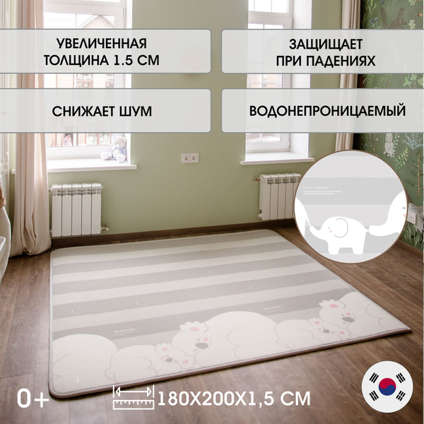 Коврик детский развивающий для ползания игровой Parklon Prime Living ...