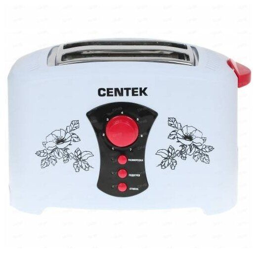 Тостер Centek CT-1426, белый купить по выгодной цене в интернет ...