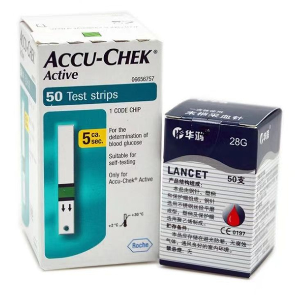 Тест-полоски Акку-Чек Актив (Accu-Chek Active) №50 + ланцеты Софткликс ...