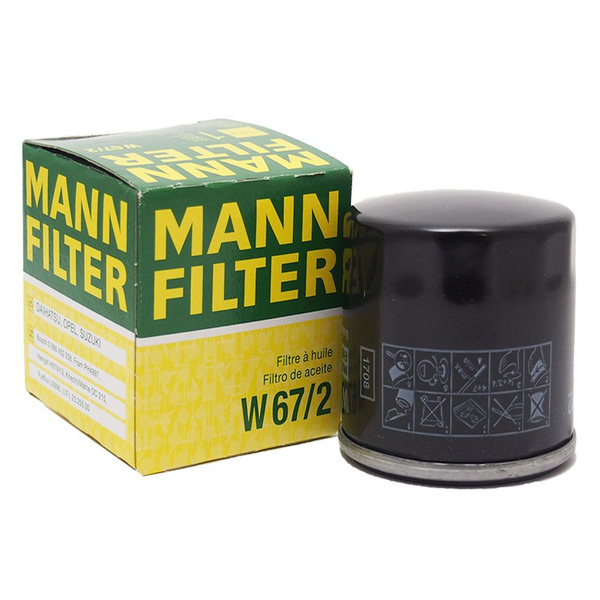 Фильтр масляный MANN FILTER W67/2 - купить по выгодным ценам в интернет ...