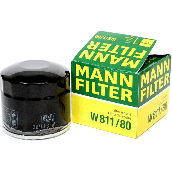 Фильтр масляный MANN FILTER Фильтр масляный W811/80 (MANN-FILTER ...