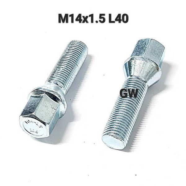 Болт колесный М14 х 1,5, 20 шт. купить по выгодной цене в интернет ...