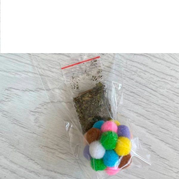 Игрушка для кошек Мячик Нежность-Радуга, с кошачьей мятой - купить с ...