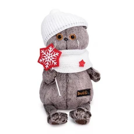 Мягкая игрушка Котик Басик BudiBasa 19см в зимнем комплекте - купить с ...