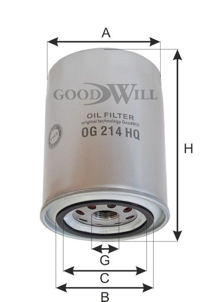 Фильтр масляный Goodwill OG214HQ;OG 214 HQ - купить по выгодным ценам в ...