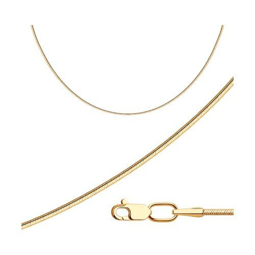 Jewelry Цепочка из золоченого серебра 925 пробы / плетение снейк ...