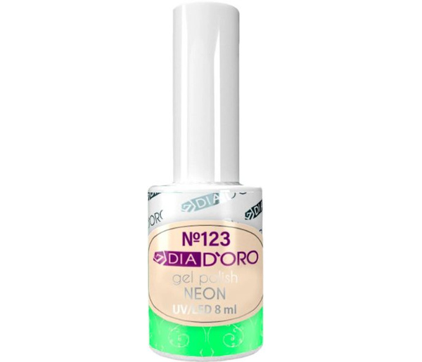 Dia Doro Гель-лак Classics Professional Neon, цвет №123 Салатовый, 8 мл ...