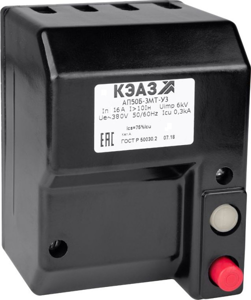 Купить Выключатель автоматический АП50Б-3МТ-16А-10Iн-380AC-У3-КЭАЗ по ...