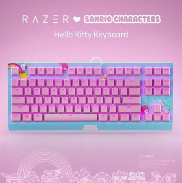 Механическая клавиатура Razer BlackWidow x Sanrio Hello kitty купить по ...