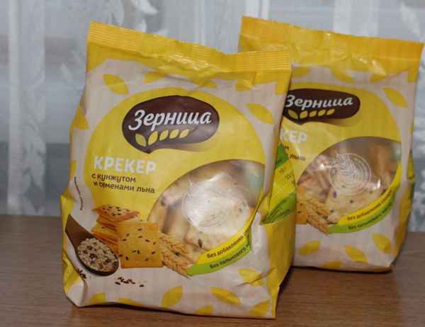 Зерница Крекер с кунжутом и семенами льна 180 гр*4 шт - купить с ...