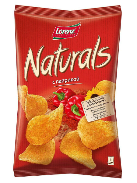 Чипсы картофельные Lorenz Naturals с паприкой 100 г*3 шт - купить с ...