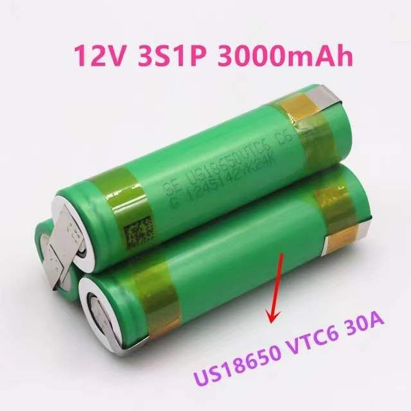 Аккумулятор 12V 18650 VTC6 3000mAh 30 Amp отвертка 12.6V Сварная лента ...