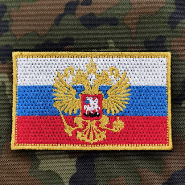 Герб и флаг РФ Шеврон, нашивка (патч) - купить с доставкой по выгодным ...