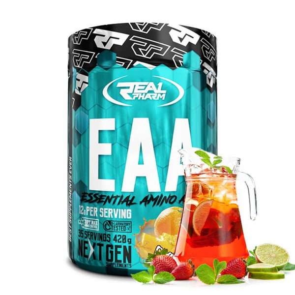 Аминокислоты ЕАА комплекс Real Pharm, порошок 420г (Фруктовый пунш ...