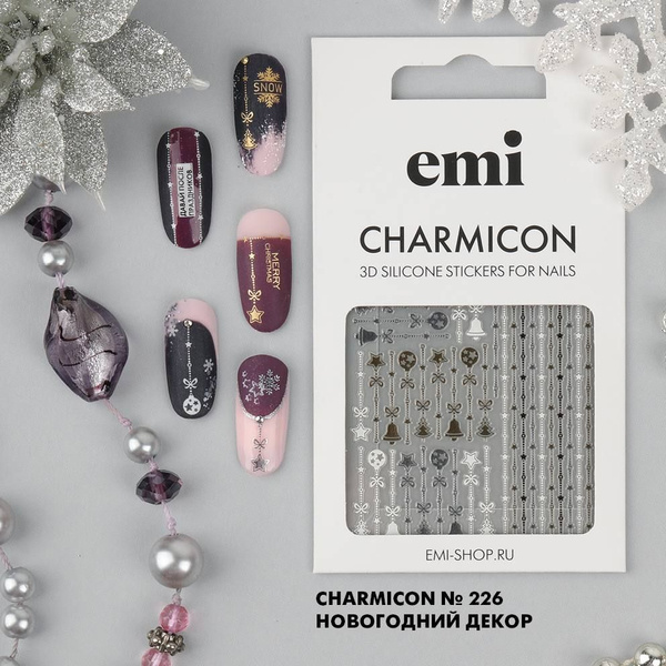 EMI Наклейки для дизайна ногтей Charmicon 3D Silicone Stickers №226 ...