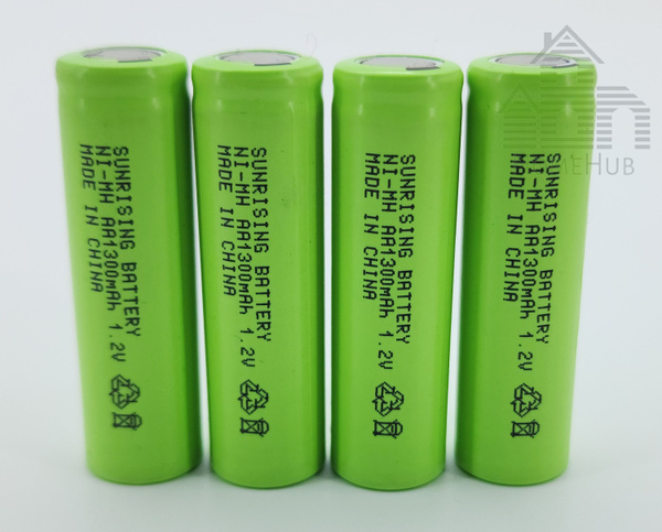 Аккумулятор Sunrising Ni-Mh, AА, 1.2V, 1300mAh, 4шт - купить с ...