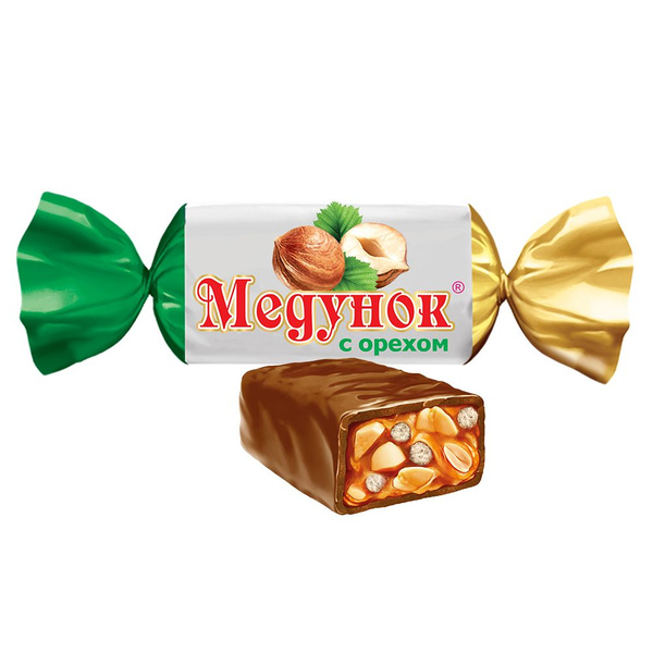 Конфеты Медунок с орехом конфеты, 1 кг - купить с доставкой по выгодным ...