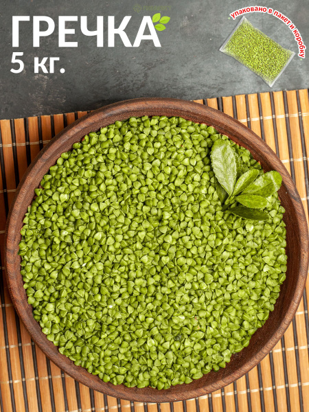 Зеленая гречка 5 кг купить на OZON по низкой цене (925218726)