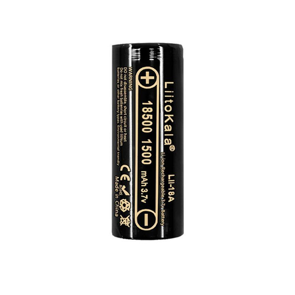 Аккумулятор LiitoKala ICR 18500 Li-ion 3.7В 1500mAh незащищенный ...