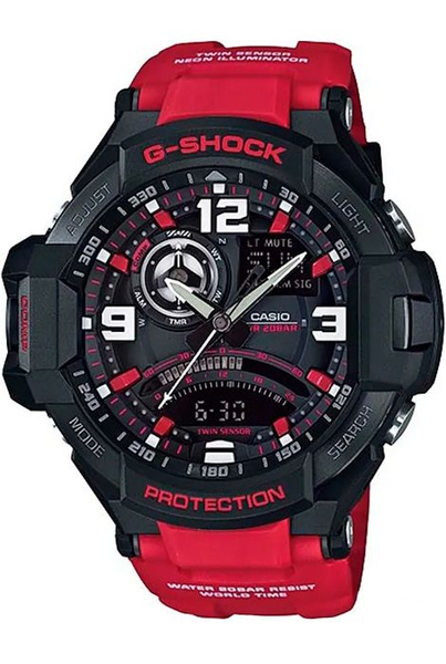 Противоударные мужские наручные часы Casio GA-1000-4B коллекции G-Shock ...