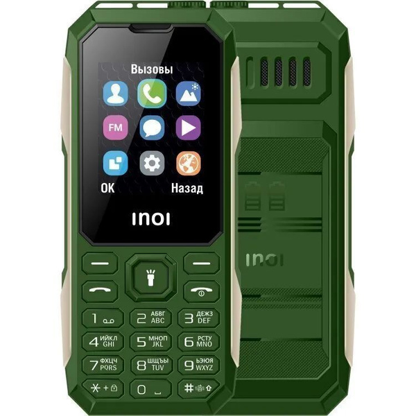 Мобильный телефон INOI Телефон 106Z, 2 micro SIM, зеленый - купить по ...