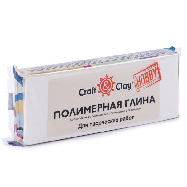 Craft&Clay полимерная глина CCH 250 г 1001 белый - купить с доставкой ...