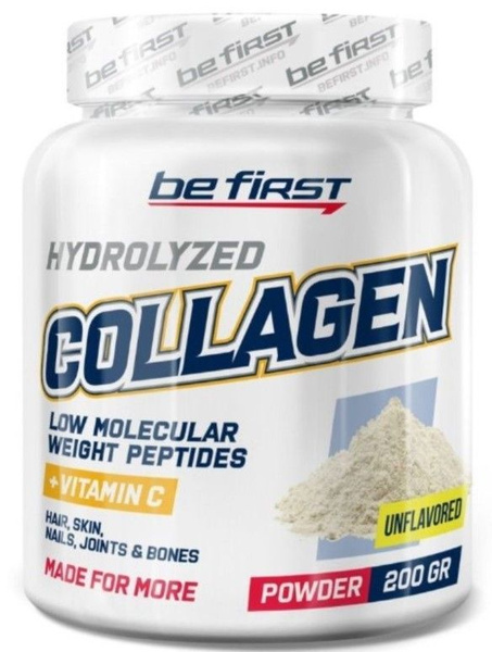 Be First Collagen + vitamin C powder 200 гр (Без Вкуса ...
