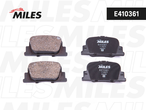 MILES Колодки задние TOYOTA CAMRY V20 2.2-3.0 96-01/V30 2.4-3.0 01-