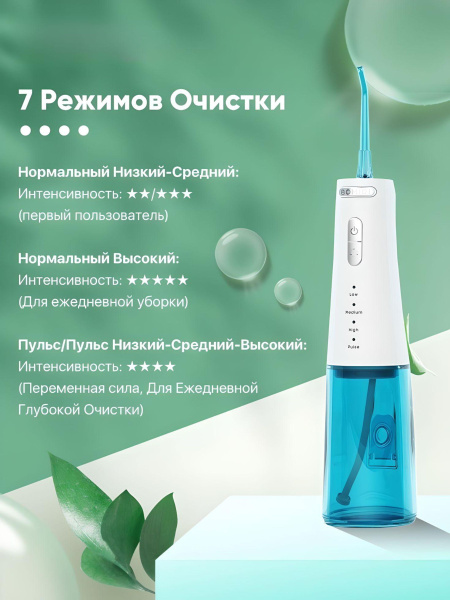 Портативный ирригатор для полости рта Bomidi D3 Pro, 6 насадок(RU ...