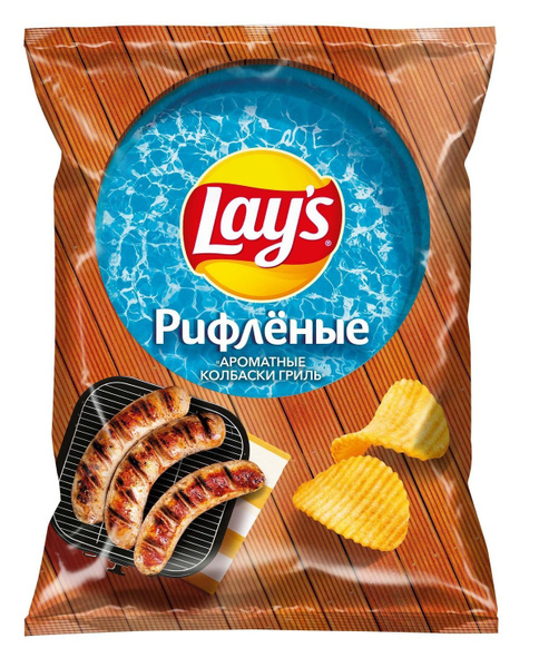 Чипсы "Lay's" ароматные колбаски гриль, 125 г - купить с доставкой по ...