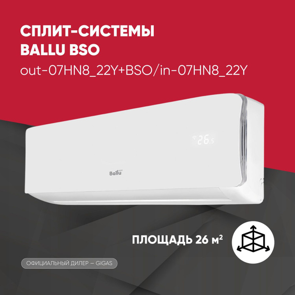 Сплит-система Ballu Olympio Edge BSO-07HN8_22Y (завод Midea ...