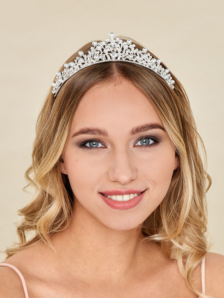 Диадема для невесты свадебная, вечерняя с жемчугом "Блистри", корона ...