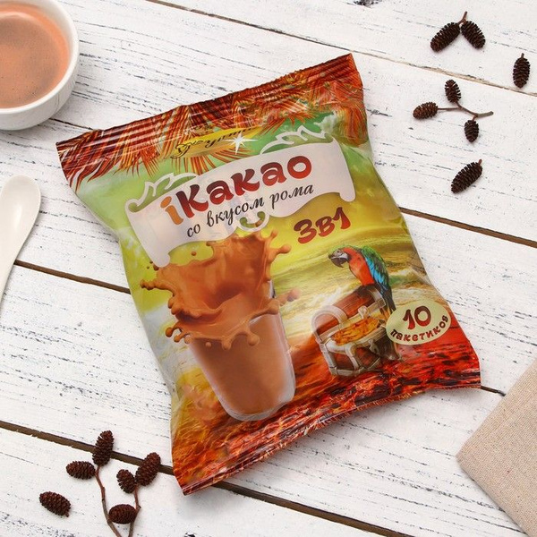 Какао 3в1 "Фунтик", со вкусом рома, 20 г - купить с доставкой по ...