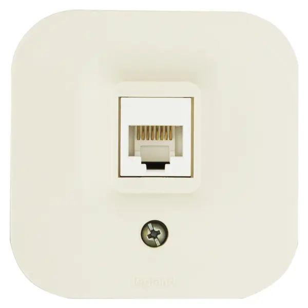 Розетка компьютерная накладная Legrand Quteo RJ45 UTP cat 5 цвет ...