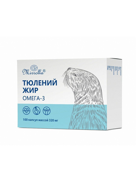 Жир тюлений Омега-3 , Мирролла 100 капс. - купить с доставкой по ...