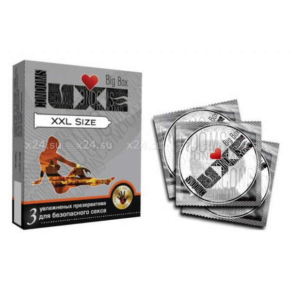 LUXE XXL Size Увлажненные Презервативы для Безопасного Секса из ...