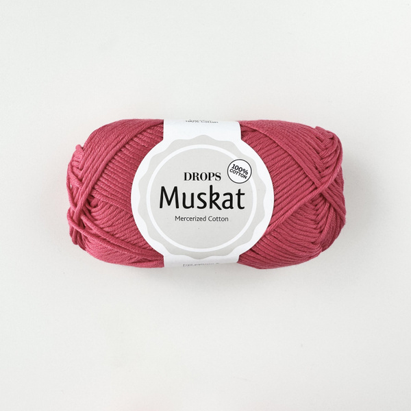 Пряжа Drops Muskat цвет 40 коралловый 1 моток (1 моток 50г/100м), 100% ...