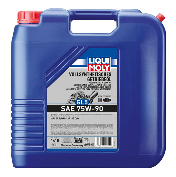 Синтетическое трансмиссионное масло Liqui Moly "Vollsynthetisches ...