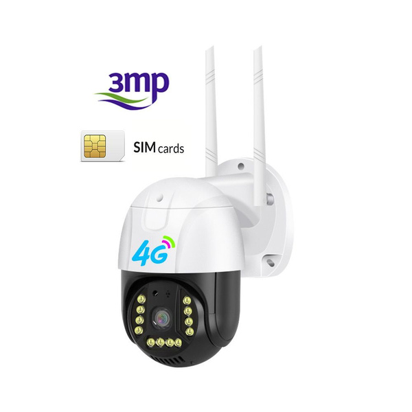 Камера видеонаблюдения 4g ip с сим картой 1280×720 HD - купить по ...
