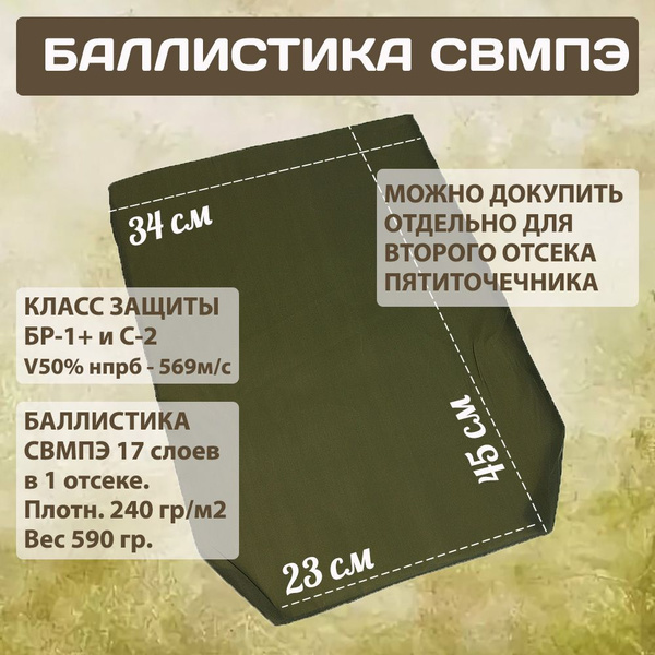 Пакет баллистика СВМПЭ для пятиточечника дополнительный - купить с ...