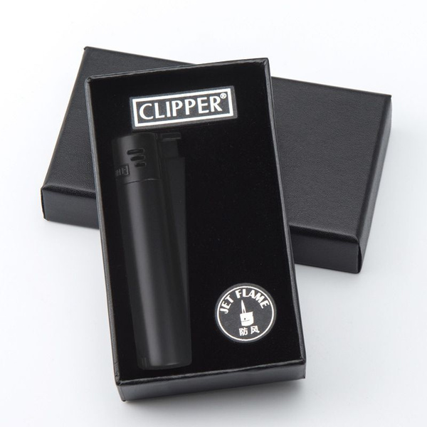 Газовая зажигалка Clipper с прямым пламенем из металла, в подарочной ...