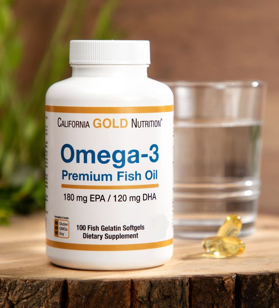 California Gold Nutrition, омега-3, рыбий жир премиального качества ...