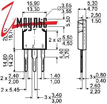 Транзистор IRFP450 500V 14A TO247 купить на OZON по низкой цене ...