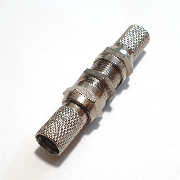 Соединитель ТВ кабеля / 5 шт / F разъем CADENA резьбовой для кабеля RG6 ...