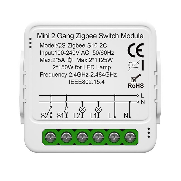 Умное реле с зигби Zigbee, Яндекс Алисой, Google Home, 2-банды - купить ...
